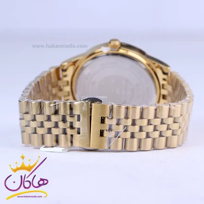 ساعت مچی سیکو مردانه فلزی طلایی صفحه مشکی OS 9/58