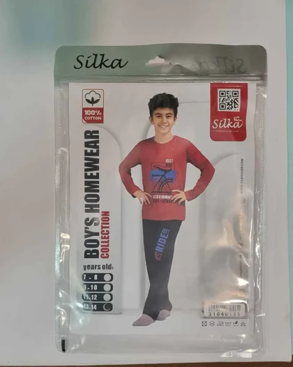 ست راحتی پسرانه آستین بلند نخ پنبه طرح enjoy ride