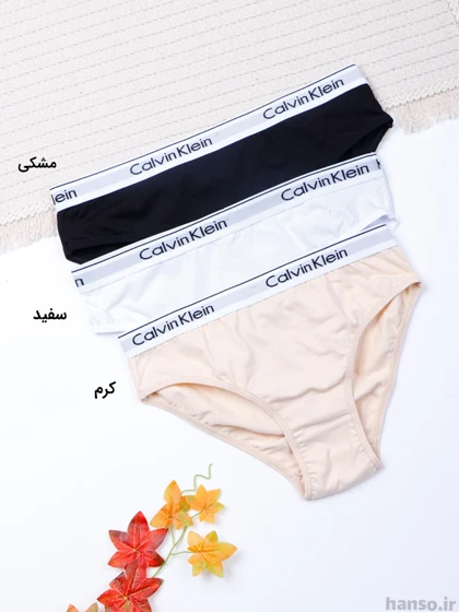 شورت زنانه اسلیپ نخی کلوین کلین روژان Rojan کد 5583