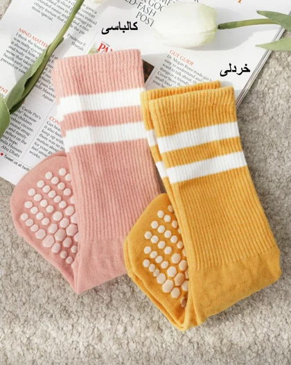 جوراب استپ دار دو خط کد 31556