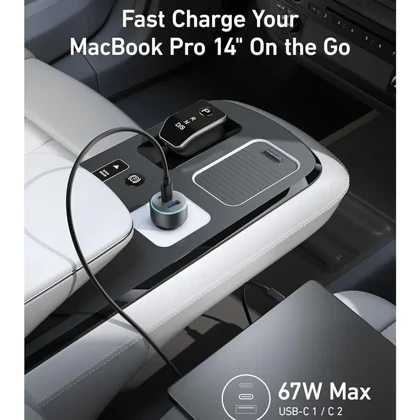 شارژر فندکی انکر 67 وات USB-C مدل A2736