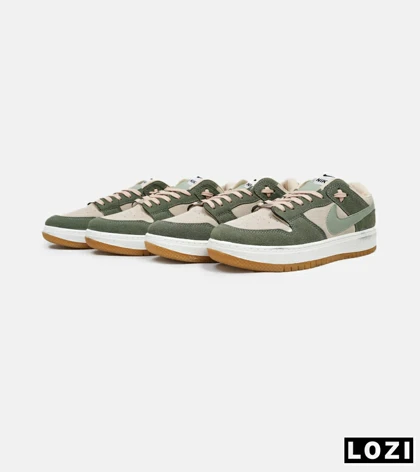کفش کتانی مردانه سبز کرم نایک NIKE SB