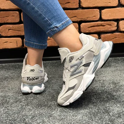 کتانی اسپرت زنانه مدل نیوبالانس 9060 NEW BALANCE رنگ طوسی