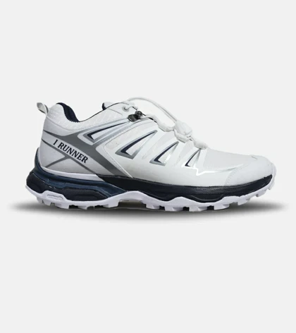 کفش کتانی بزرگ پا سفید طوسی I-Runner
