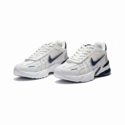 کفش کتانی نایک V2K Run سفید سورمه ای کد 294906