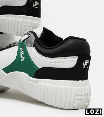 کفش کتانی مردانه سفید سبز مشکی FILA مدل 5374