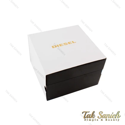 ساعت دیزل شاخدار مردانه بند چرمی مشکی Diesel-2689-G