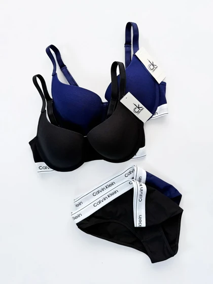 ست شورت اسلیپ و سوتین فنر دار کلوین کلاین Calvin Klein