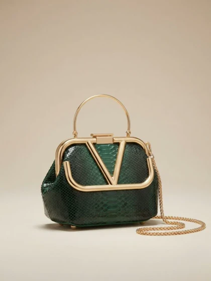 کیف والنتینو سبز پلنگی Valentino ترند مد