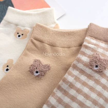 جوراب مچی خرس قهوه ای