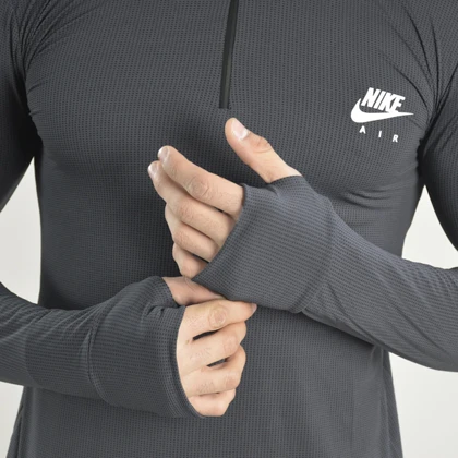 استرج نیم زیپ ورزشی مردانه نایک مدل VHD-Dri Fit-4K0978 طوسی