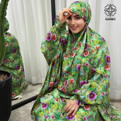 چادرنماز آستین‌دار باغ بهشت