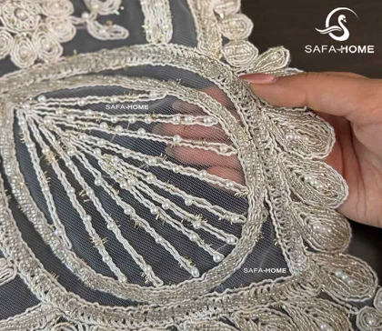 ست رومیزی پاشا 5 تکه منجوق طرح ماهین