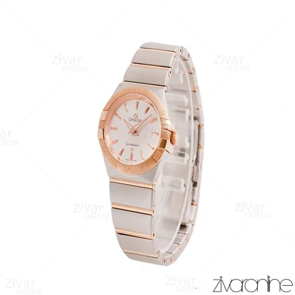 ساعت امگا کانسلیشن زنانه دورنگ رزگلد سیلور 102381