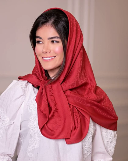 روسری ابریشم ژاکارد دیور (قواره 90) 30128