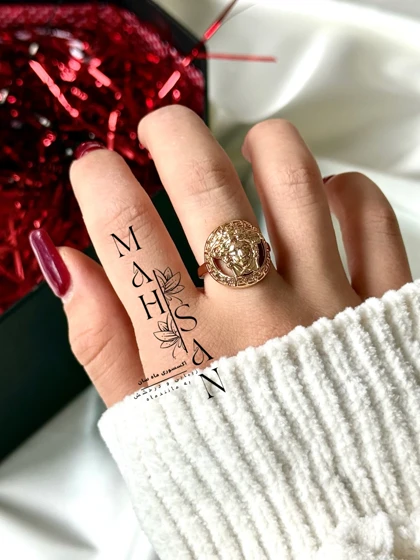 انگشتر ورساچه برجسته جذاب و خاص سایز 9