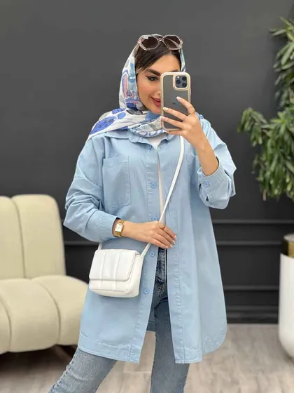 مانتو دو جیب شکیبا