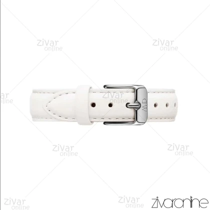 ساعت دنیل ولینگتون زنانه قاب سیلور صفحه مشکی بند چرمی مدیوم 104914