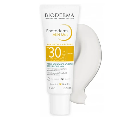 کرم ضد آفتاب بایودرما مدل AKN Mat SPF30 حجم 40ml