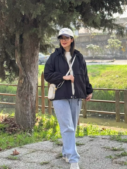 بارانی کلاهدار آستردار ناز