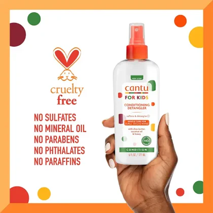 اسپری نرم‌کننده و گره بازکن کودک کنتو – Cantu For Kids Conditioning Detangler
