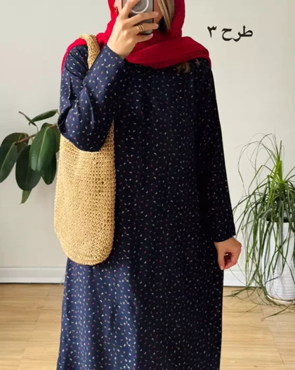 پیراهن ساحلی نخی مینا