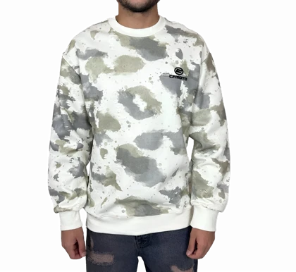 دورس مردانه سفید طرح چریکی پاره قواره باکسی