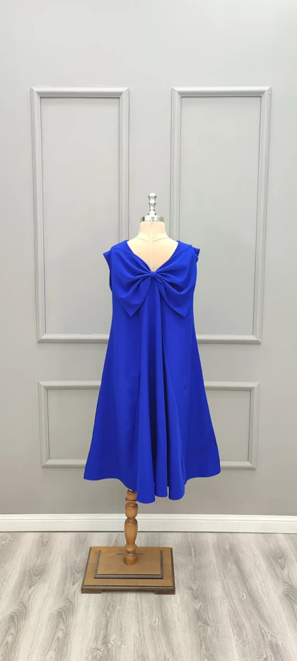 پیراهن کوتاه فری سایز پاپیونی 269