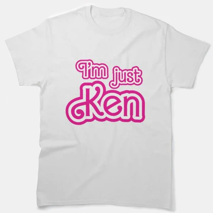 تیشرت لانگ دخترانه Barbie | تیشرت لانگ دخترانه باربی طرح I_m Just Ken کد 141747