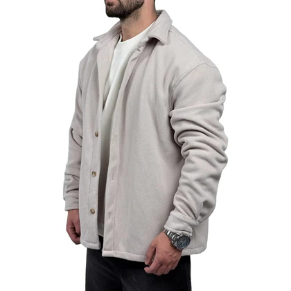 پیراهن مردانه کتی سفید مدل ساده