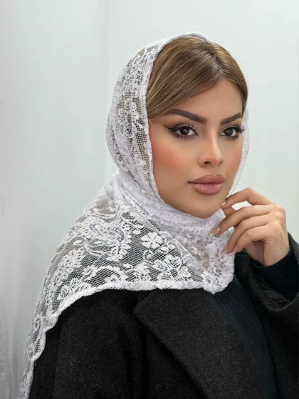 مینی اسکارف گیپور سه گوش