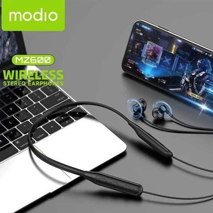 بلوتوث گردنی مودیوModio MZ600 با باتری قدرتمند