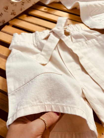 ست کراپ شورتک بچگانه پاپیون