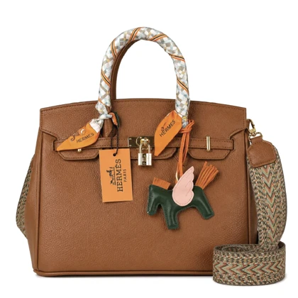 کیف چرم HERMES وارداتی براون، هرمس
