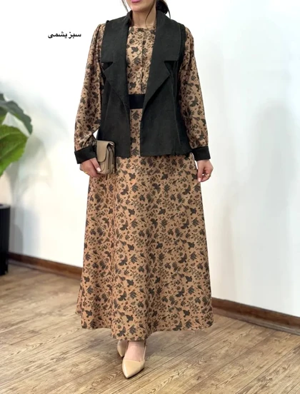 ست پیراهن مانتویی و وست آتیسا 2