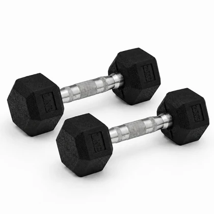 دمبل بدنسازی لاین اسپرت مدل Hexagon وزن 2.5 کیلو گرم بسته دو عددی