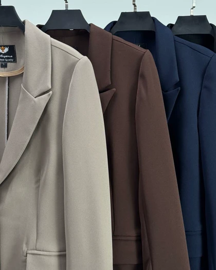 کت یقه انگلیسی بلند  کد 100177