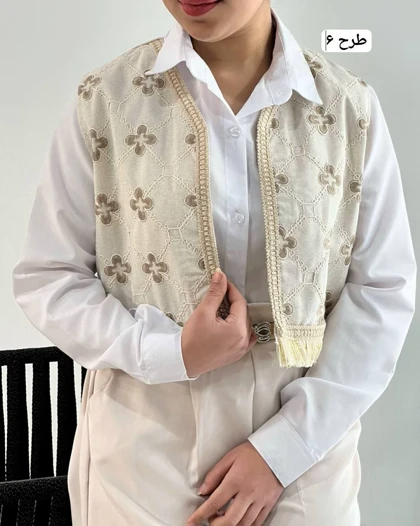 جلیقه کار شده کد 4744