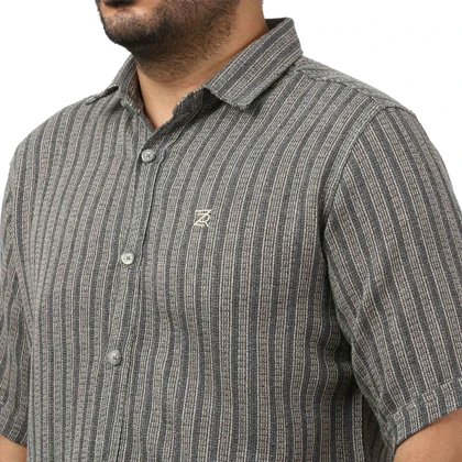 پیراهن آستین کوتاه کنفی مردانه مدل 6111105