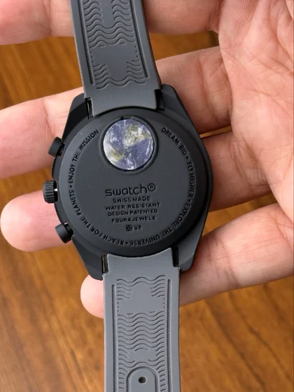ساعت مچی امگا سواچ سرامیکی مستر سه موتوره OMEGA Swatchکرونوگراف