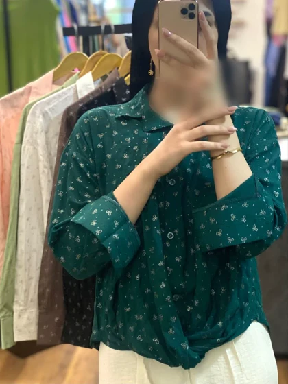 شومیز جلو پیچ اکلیلی-1035
