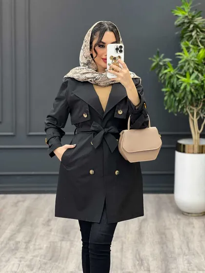 بارانی ژیله دکمه دار