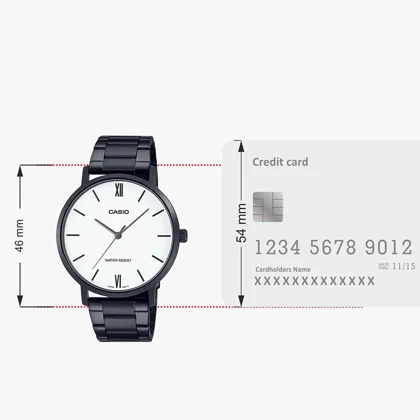ساعت مچی مردانه کاسیو Casio مدل MTP-VT01B-7BUDF با بند استیل
