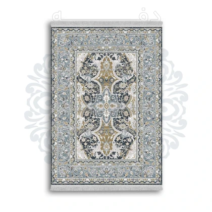 فرشینه از جنس پارچه هازان مخمل ترک طرح سنتی و مدرن برند دفه کد DAMG454