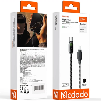 کابل تایپ سی 100 وات مک دودو MCDODO مدل CA-562 طول 1.2 متر