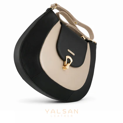 ست کیف و کفش زنانه چرم یلسان مدل آوید کد 959-SELIN-GN