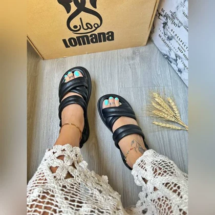 صندل ضربدری پفکی پشت‌کش _ 1455