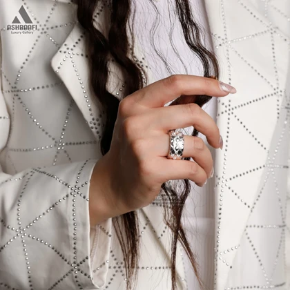 انگشتر پهن زنانه Women Ring S08