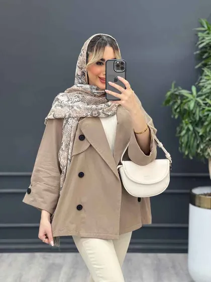 مانتو ژیله دکمه دار
