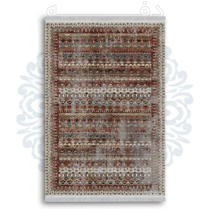 فرشینه از جنس پارچه هازان مخمل ترک طرح گلیم برند دفه کد DDGG 8